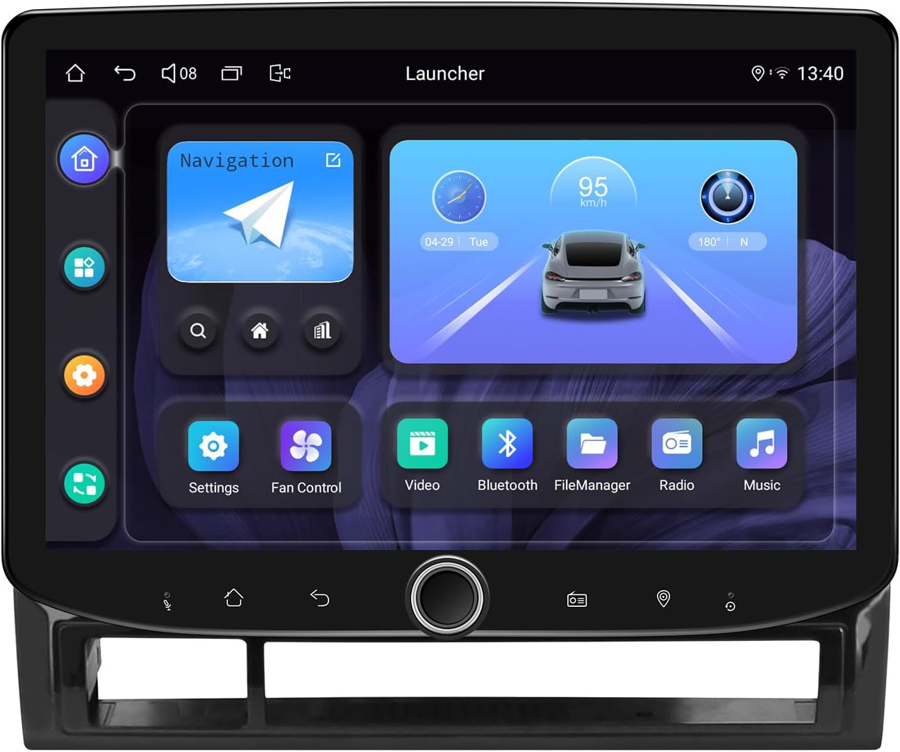 JOYING Car Radio for Toyota Tacoma 2005-2015 Car Stereo 10.1 Inch 8GB+128GB Head Unit with Carplay&Android Auto, Mirror Link, GPS Navigation, Volume Knob(JY-TT101N8-B)