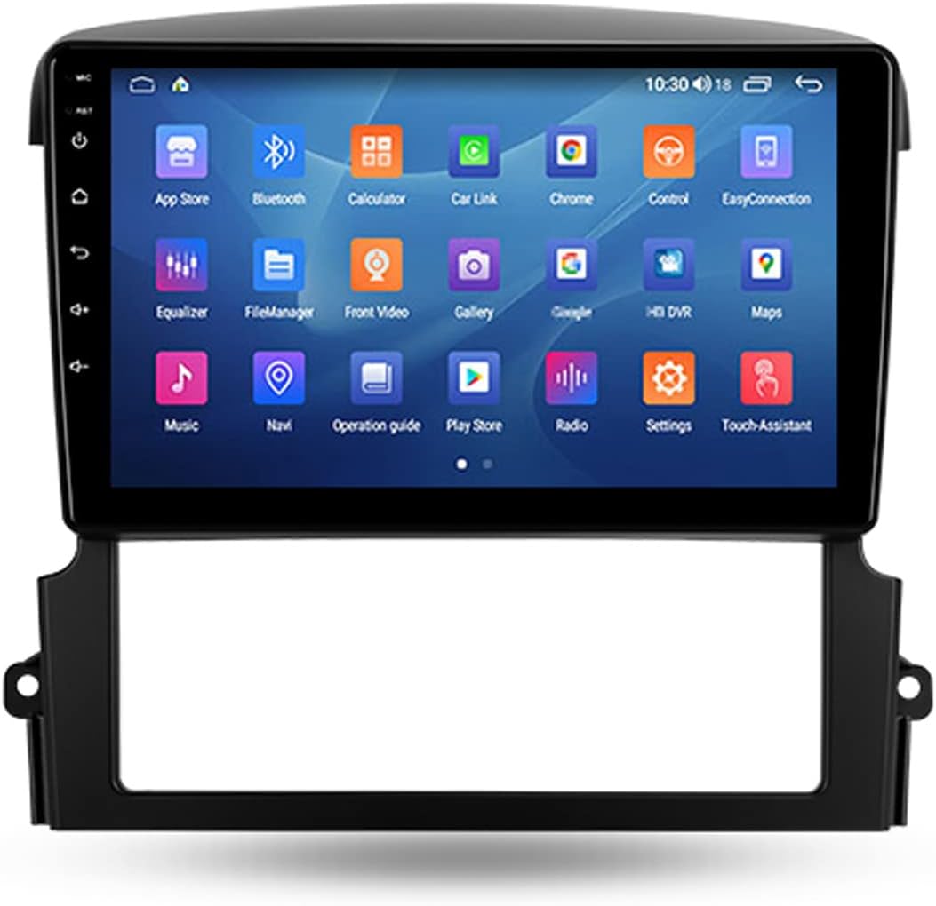 Double DIN Car Stereo Receiver - 9 Inch Touch Screen Bluetooth Car Radio Car in-Dash Navigation GPS Units for Kia Sorento BL 2002-2011 with GPS Antenna, Adapter, Frame