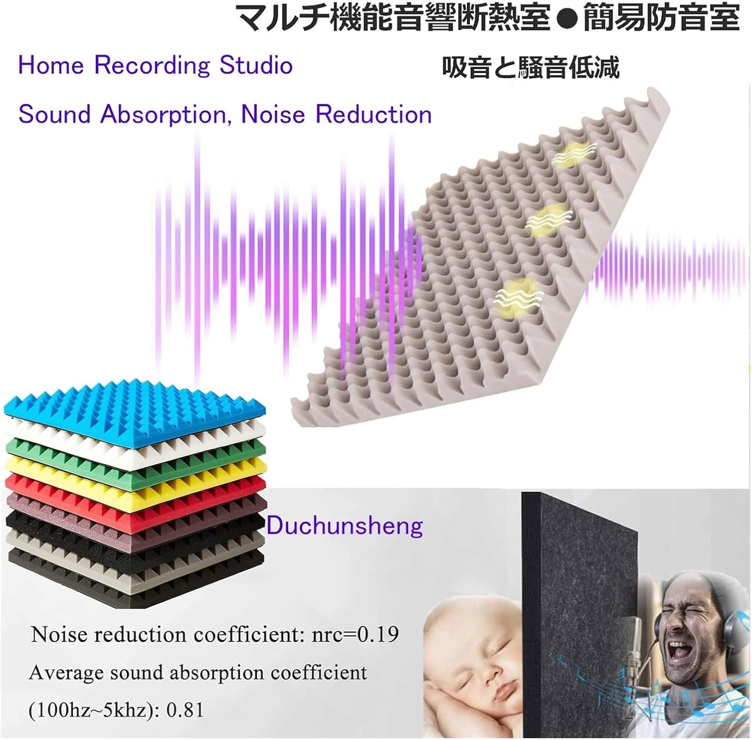 V3VOGUE Recording Booth Portable Soundproof Box Booth Portable Foldable Recording Vocal Booth Studio Equipment Vocal Booth - Recording Booth for Home Studio Music Bedroom Vocal Booth Soundproof