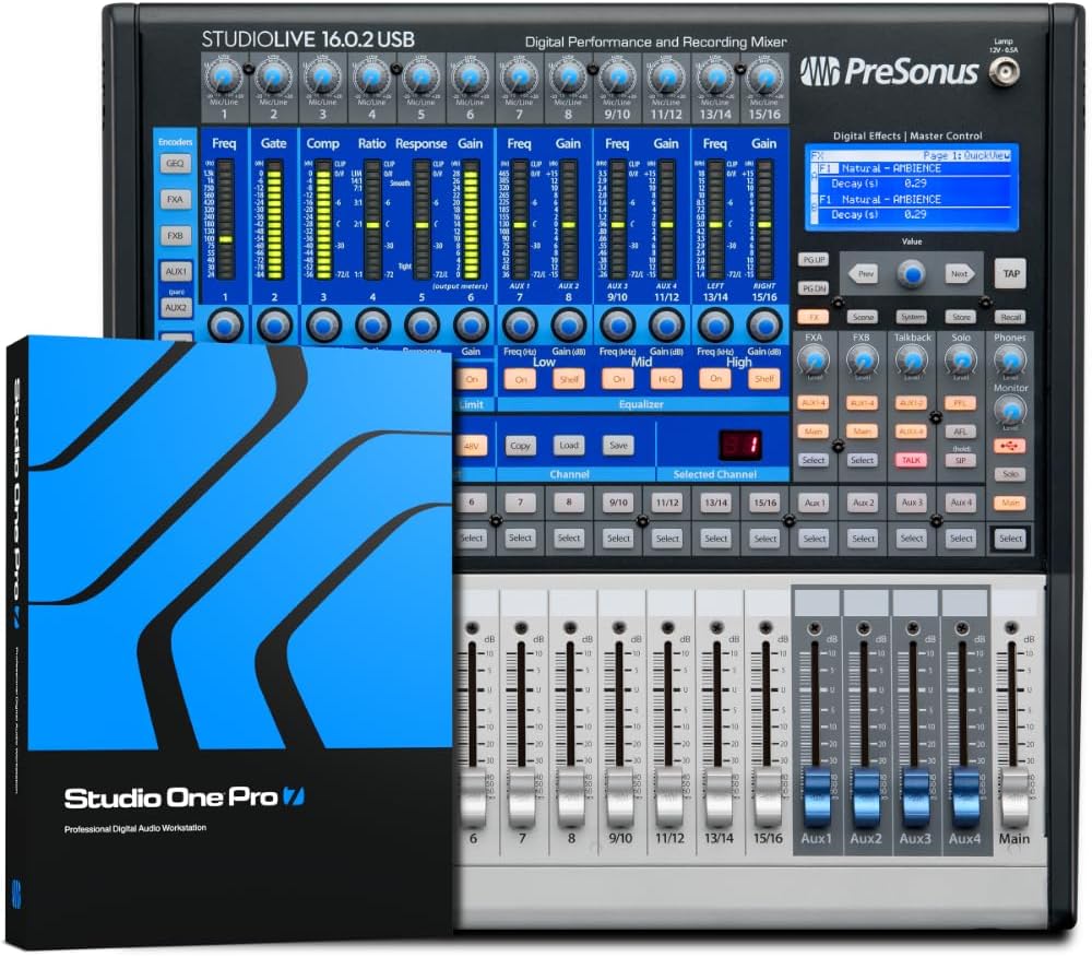 PreSonus StudioLive Classic 16.0.2 USB Digital Console Mixer with Studio One Pro Software