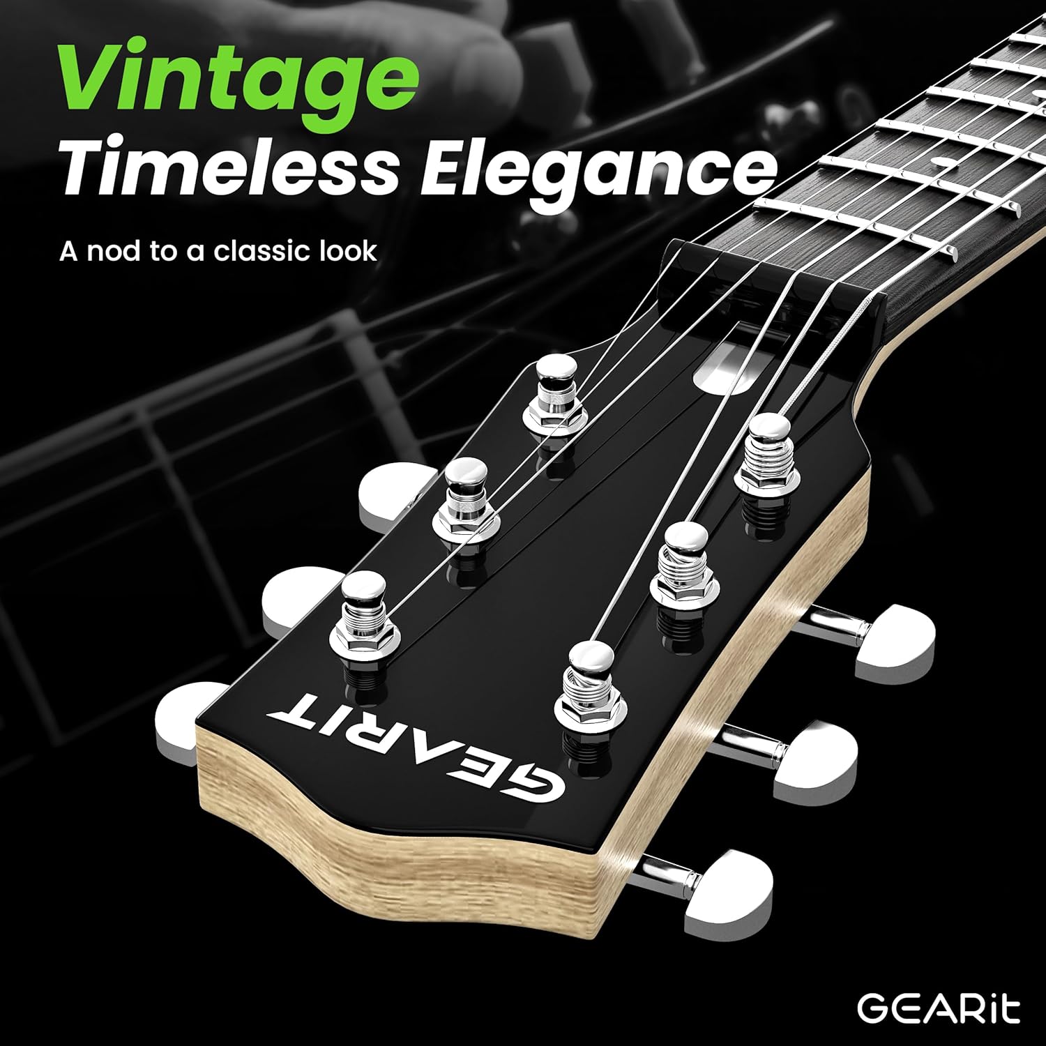 GEARit 39 Inch Full Size Electric Guitar Bundle w/Amplifier, H-H Pickups with Coil Split, Starter Kit with Tuner, Gig Bag, Strap, Cable, Picks, Strings - GI-155 Valley Series, Blue