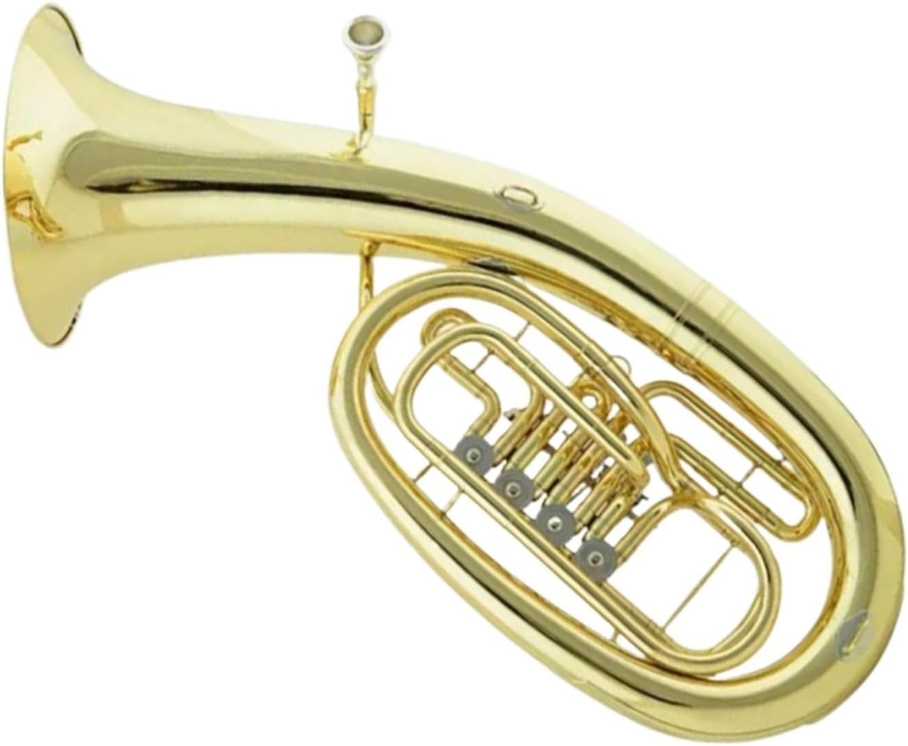 Beginner euphonium Flat 4-key Euphonium Gold Lacquer Large Armored Horn Wind Instrument Gold