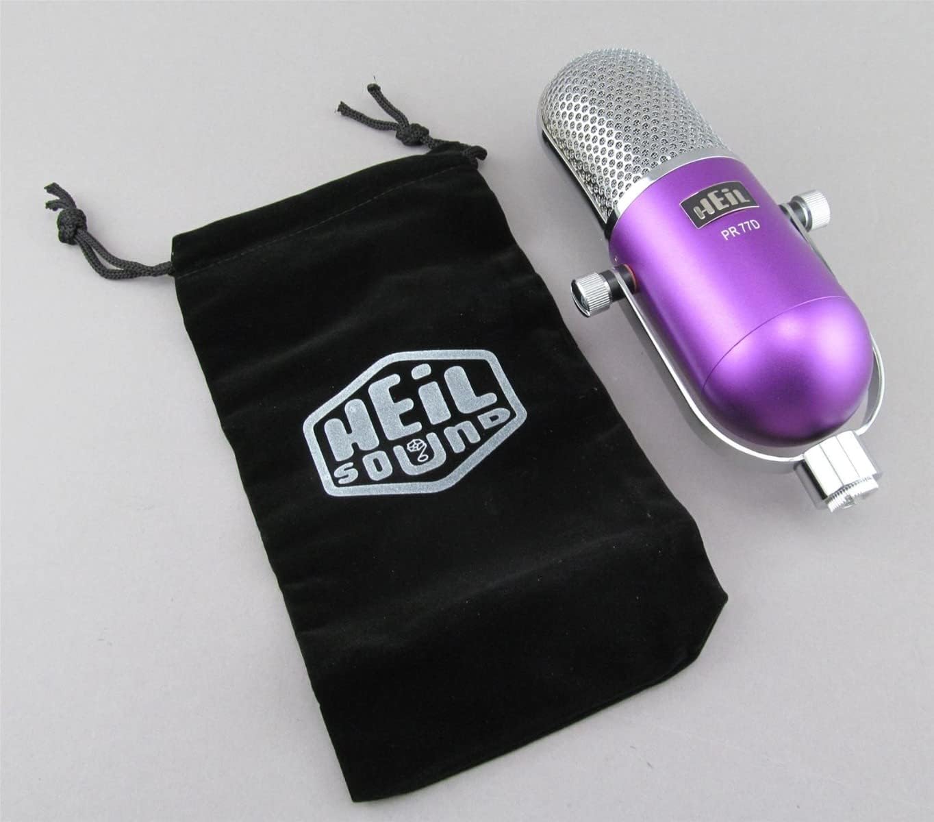 Heil Sound PR-77D Vintage Microphone (Purple) for Podcast, Broadcast, and Studio Recording Applications