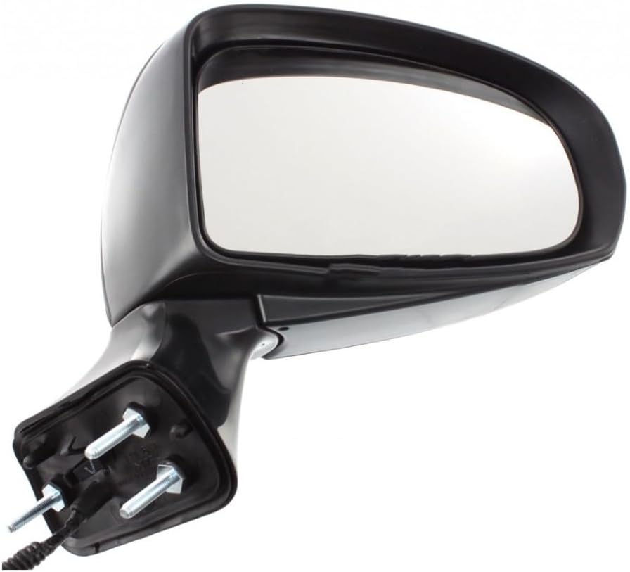 KarParts360 For Toyota Venza 2009 2010 2011 2012 Door Mirror Passenger Side | Power | Foldaway | Non-Heated | Paint To Match | Black | Convex | Replacement For TO1321257 | 879100T010C0