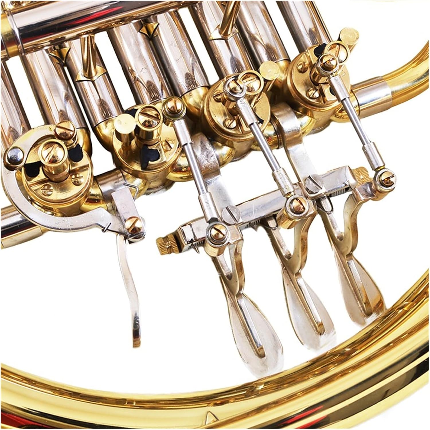 B flat 4 key single row French Horn instrument