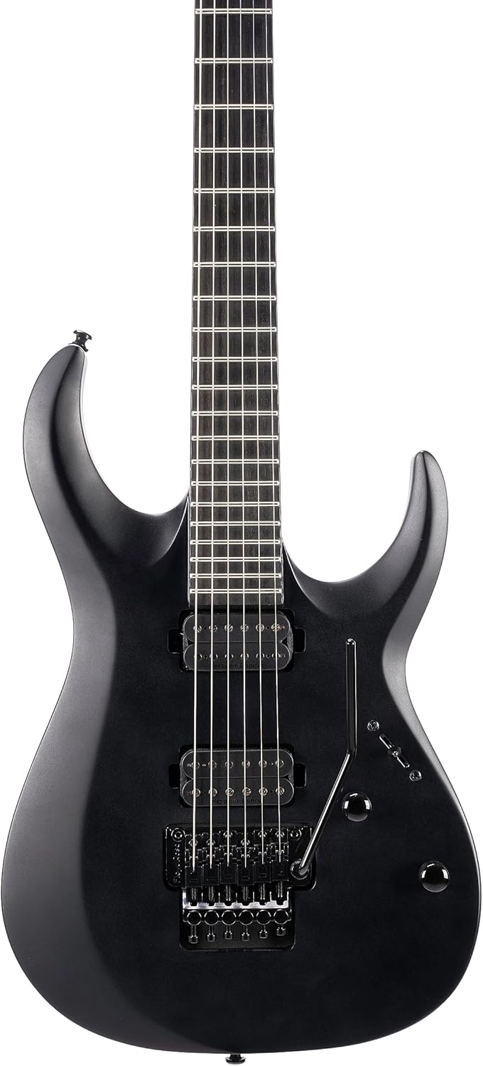 Cort X Series 500 Menace Electric Guitar, Black Satin Finish