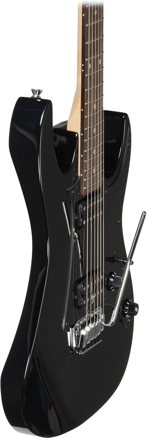 Ibanez GIO Series GRX20Z Electric Guitar Black Night - With Ibanez IGB101 Gig Bag, On-Stage Guitar Stand, Cloth