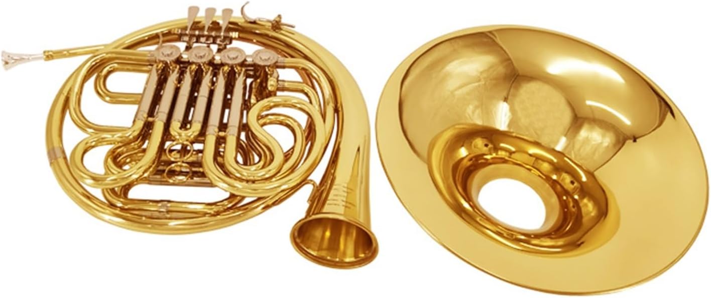 French Horn Instrument 4 Keys Double Row Suitable for Beginners and Adults