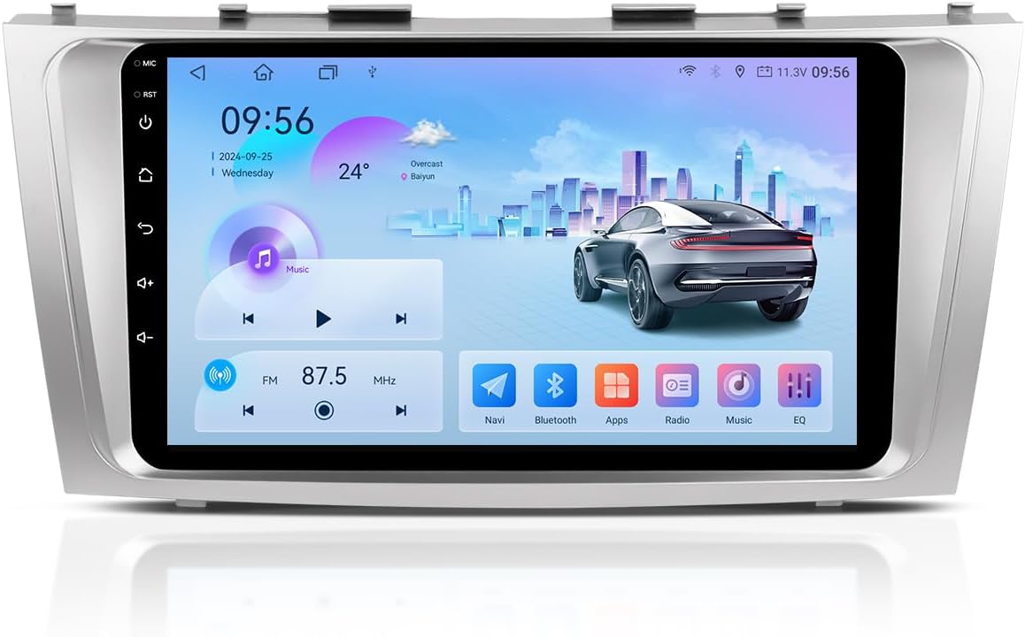 Android 13 Radio for Toyota Camry 2007-2011 with JBL, 9 Inch QLED HD Touch Screen, 6G+128G with Wireless Apple Carplay, Android Auto, WiFi, DSP, SWC, AM FM Radio (CAN005 Harness)