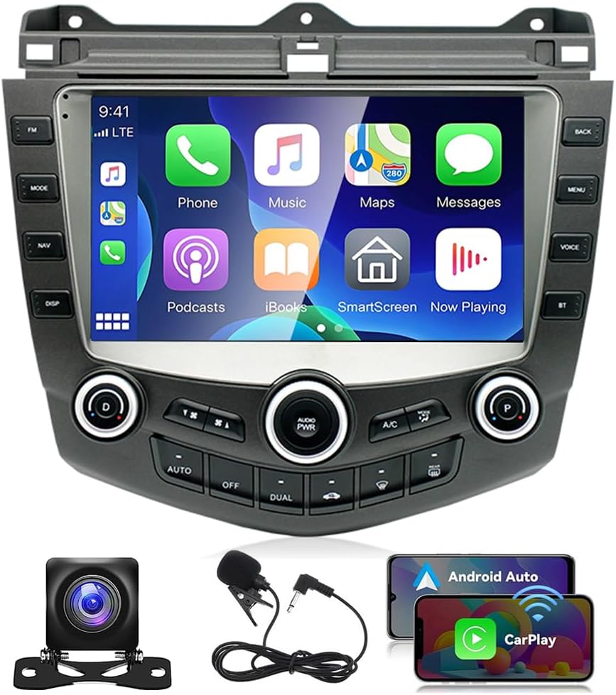 Android 14 Car Stereo for Honda Accord 2003 2004 2005 2006 2007 9