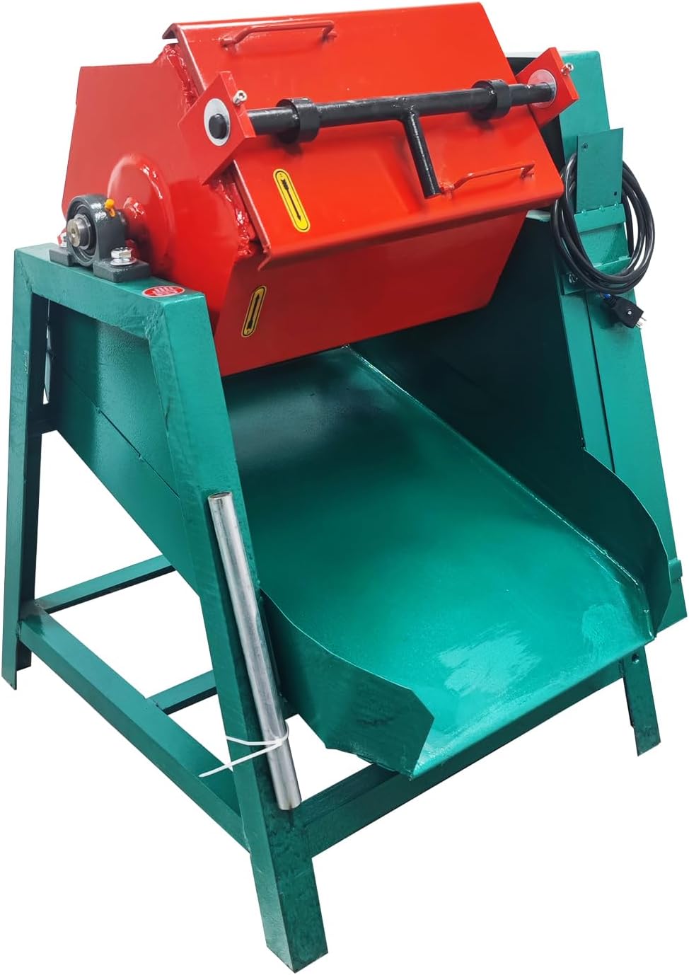 60L Vibratory Polishing Machine 17.7 Inch Professional Roller Polisher & Deburring Machine with 45 RPM for Metal Parts Cleaning Polishing Surface Finishing 110V 750W