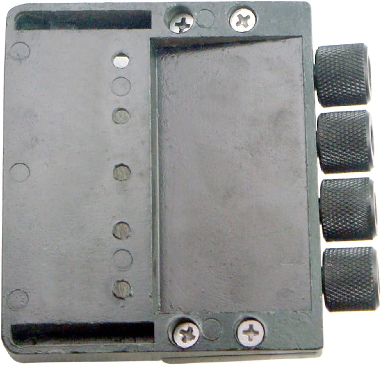 Guitar Bridge System Set Black 4 Strings Tailpiece Bridge Headless Electric Bass System Accessory