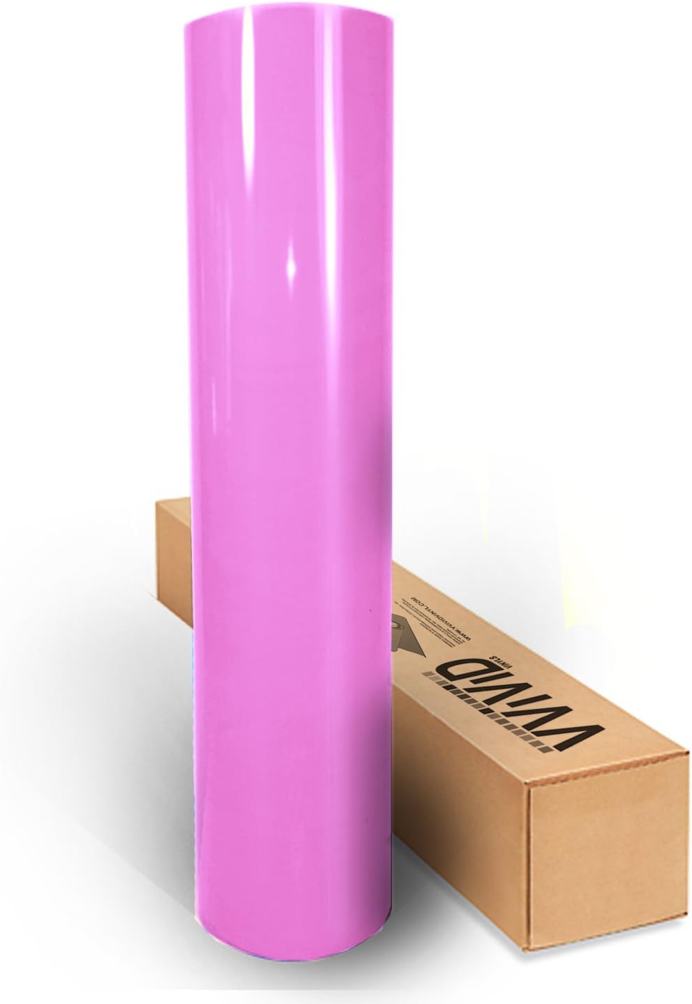 Pink Gloss Car Wrap Vinyl Roll with Air Release Adhesive 3mil-VViViD8 (10ft x 5ft)