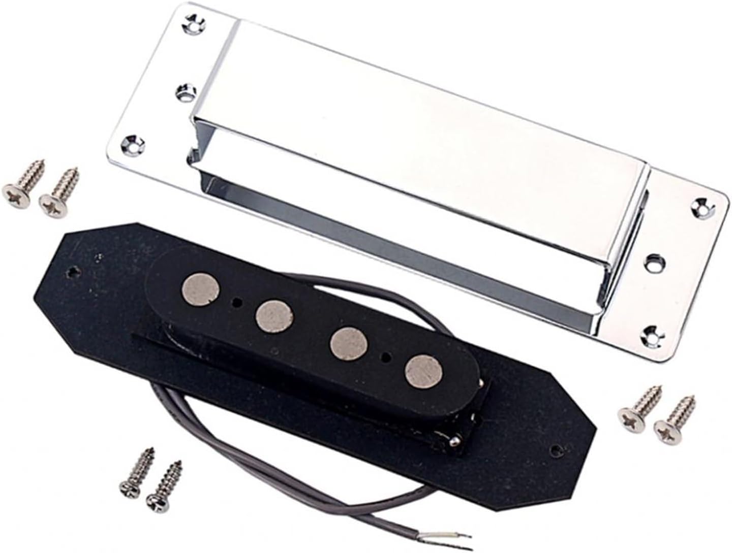 Electric Bass Guitar Bridge Pickup Ceramic Magnets Pickup for 4 String Bass Parts Electric Guitar Pickups Set