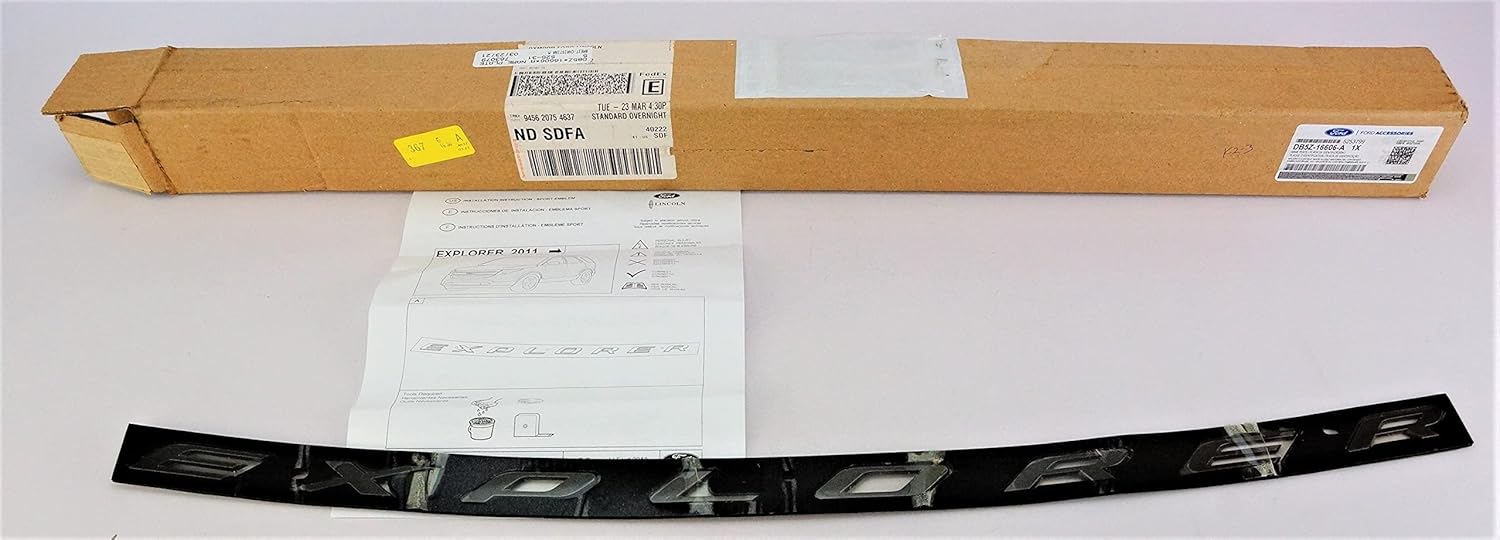 Genuine Ford DB5Z-16606-A Sport Hood Badge , grey