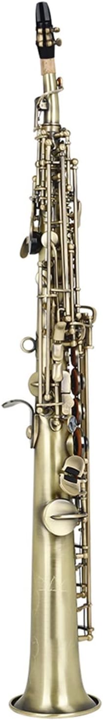Saxophone Bronze Straight Bb B Flat Saxofon Woodwind Musical Instrument with Case Beginner Saxophone