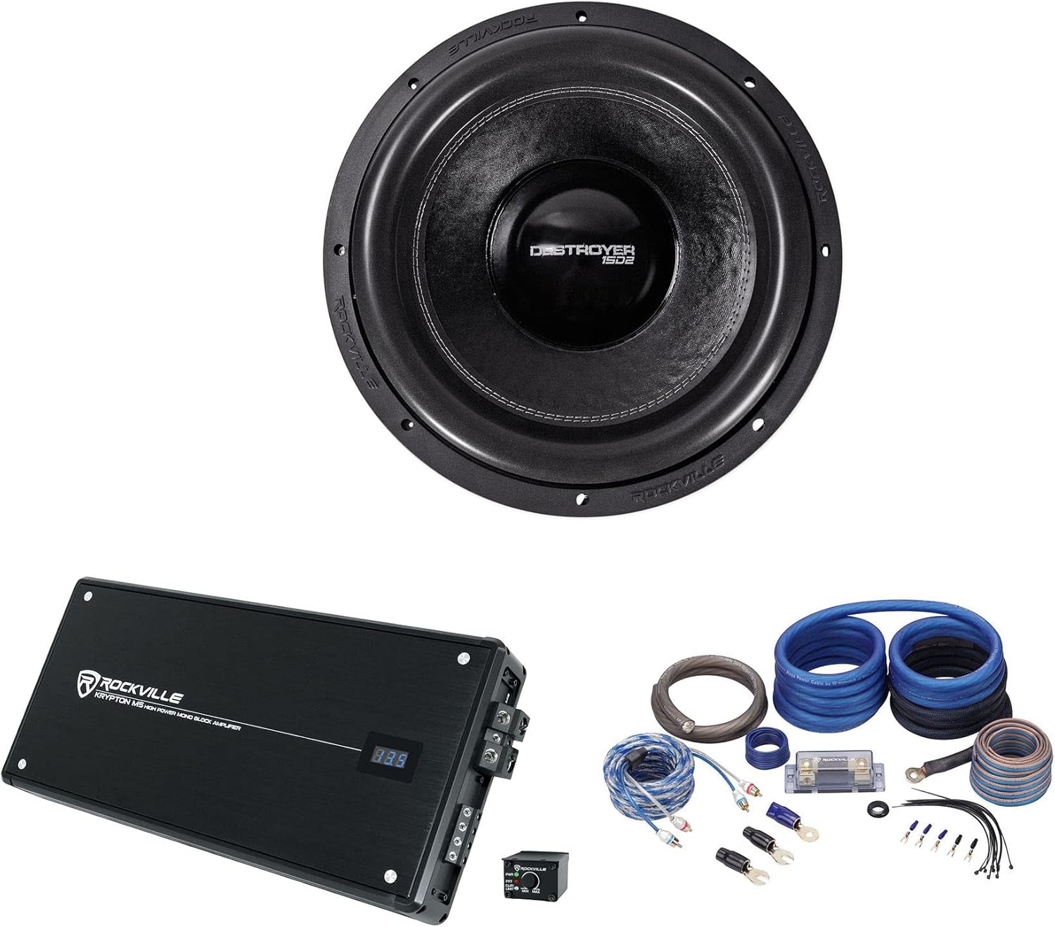 Rockville Destroyer 15D2 Bundle: 15