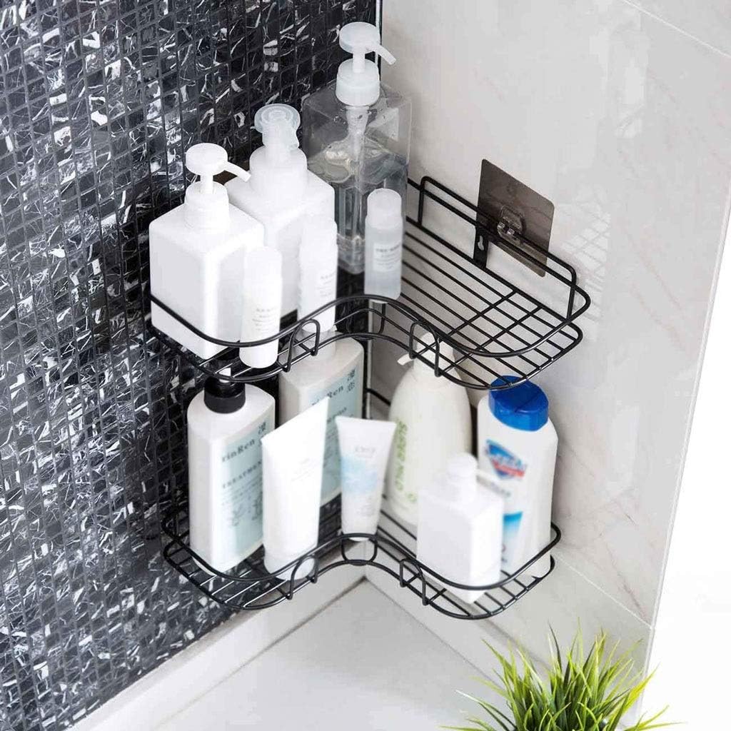 Caddy Storage Basket Bathroom Corner Shelf Stainless Steel Wall Mounted Triangle Rack for Kitchen