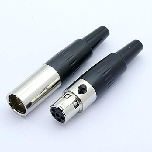 Davitu Electrical Equipments Supplies - 22sets Mini XLR 3 4 5 Pin Male + Female Plug XLR Audio Microphone Connector MIC for Cable Soldering Straight Adapter - (Color: 3PIN)