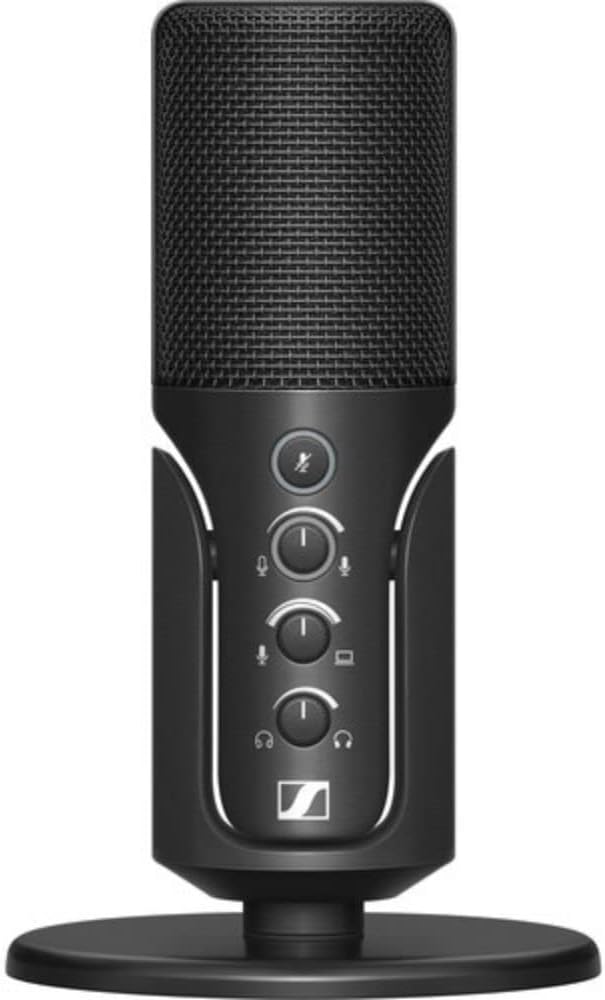 Sennheiser Profile USB Condenser Microphone with Desktop Stand Bundle with Kellards Pop Filter and 5-Pack Cleaning Wipes