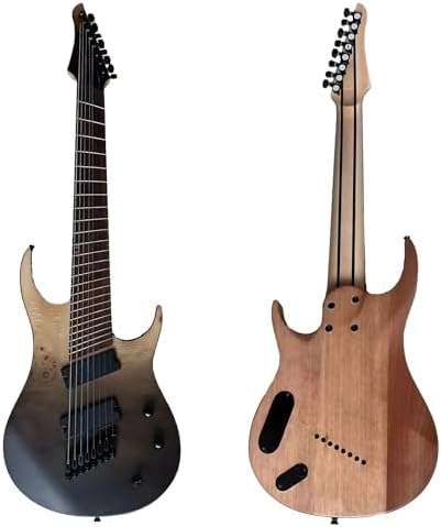 Handmade Generation Pro Fanned Fret Electric Guitar Body is Mahogany Fretboard is Rosewood with High Output Humbucker Pickups 24 Frets (8 string)