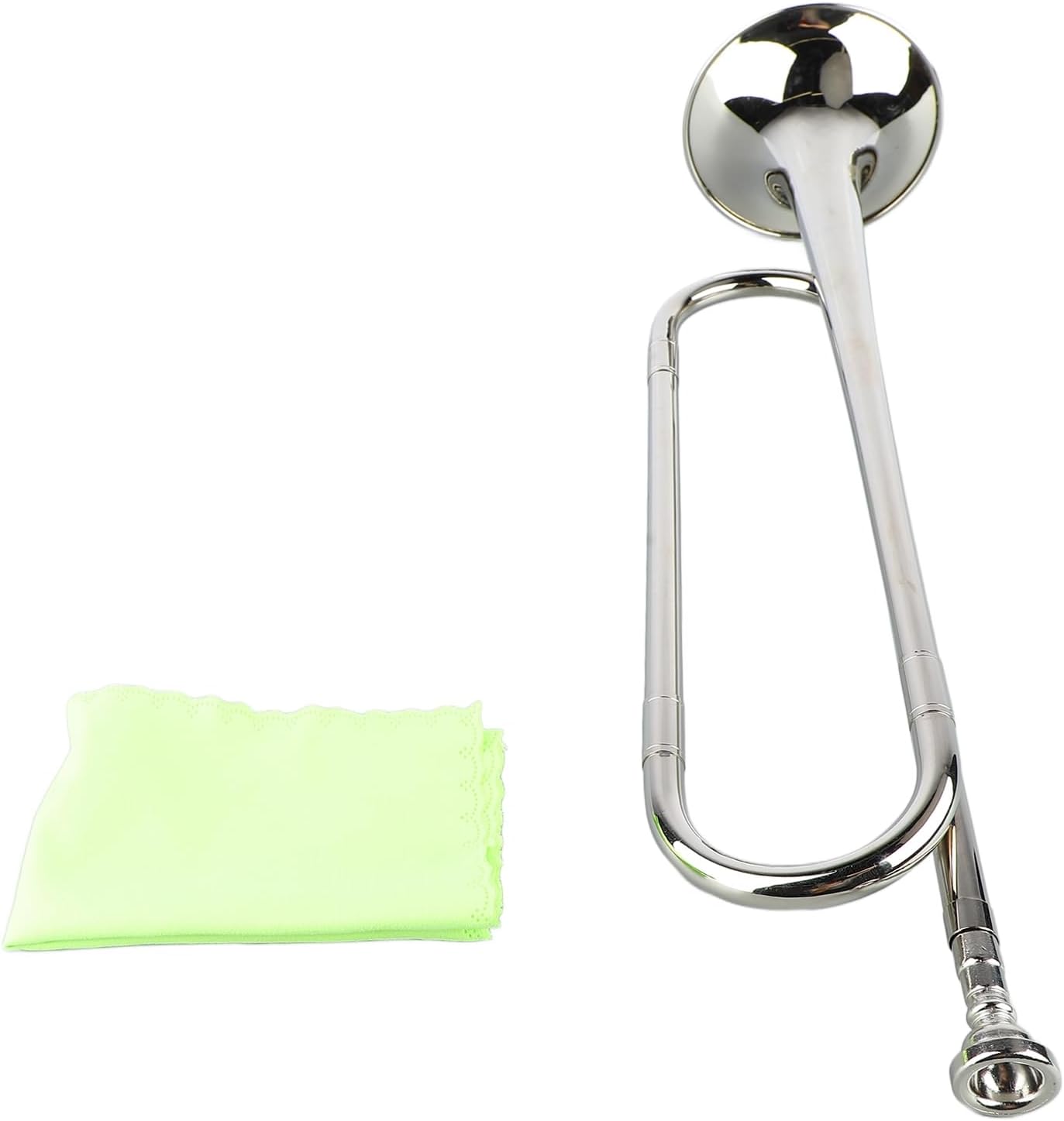 Pilipane B Flat Bugle Brass Retro Standard Trumpet Musical Instrument for School Band Cavalry Orchestra Brass Material Easy to Play Versatile for Beginners Professionals