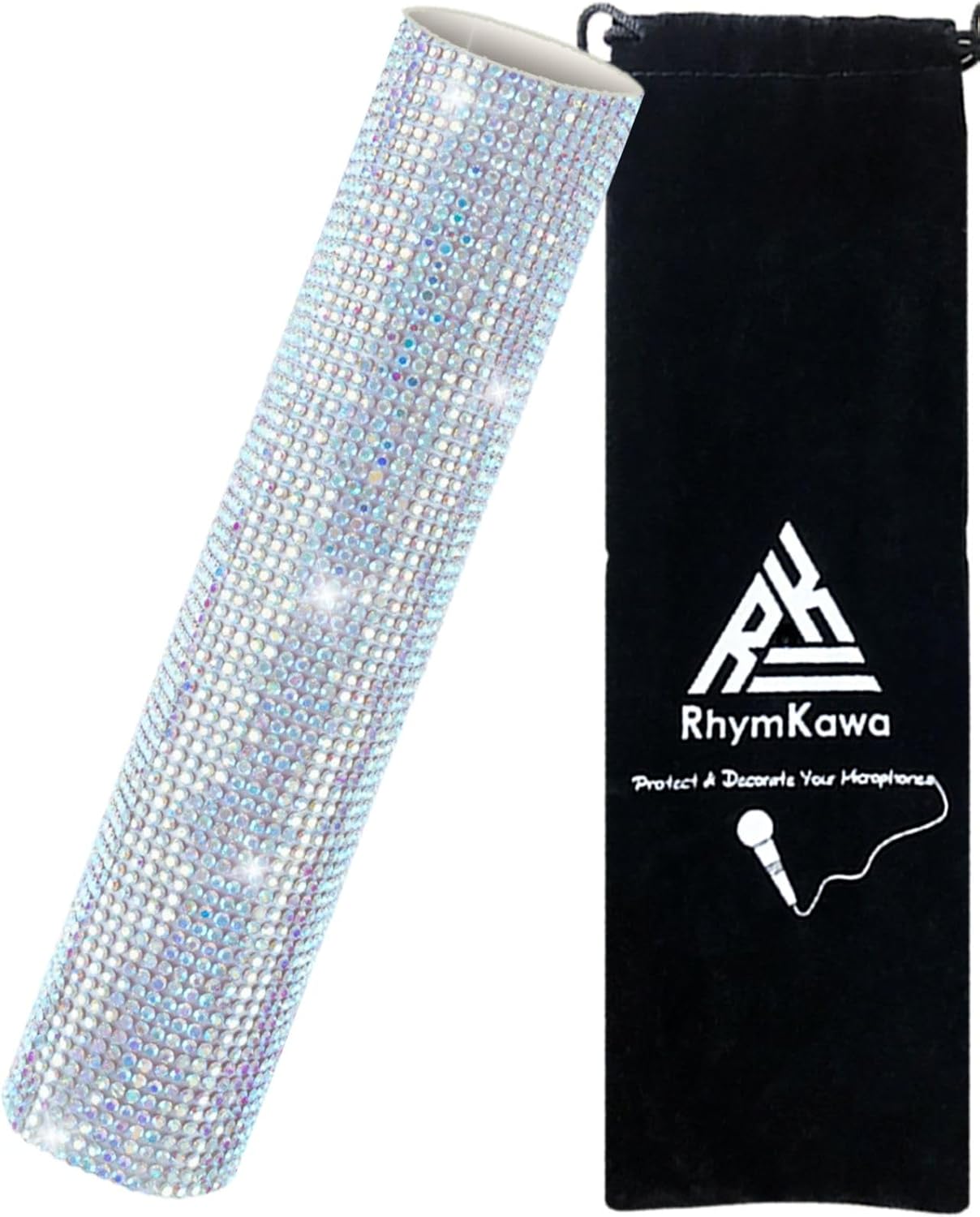 Rhinestone Microphone Covers for Wireless Mic Bedazzled Blinging on Stage