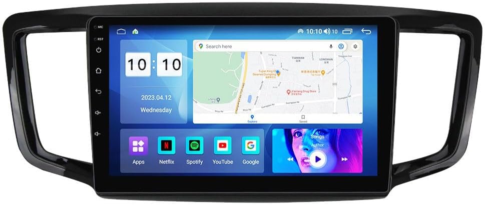 Android Car Stereo for Honda Odyssey 2015-2019,10 inch IPS Touchscreen with Upgrade Wireless CarPlay & Android Auto,WiFi/GPS,Support SWC and Subwoofer,8-Core 8G+256G