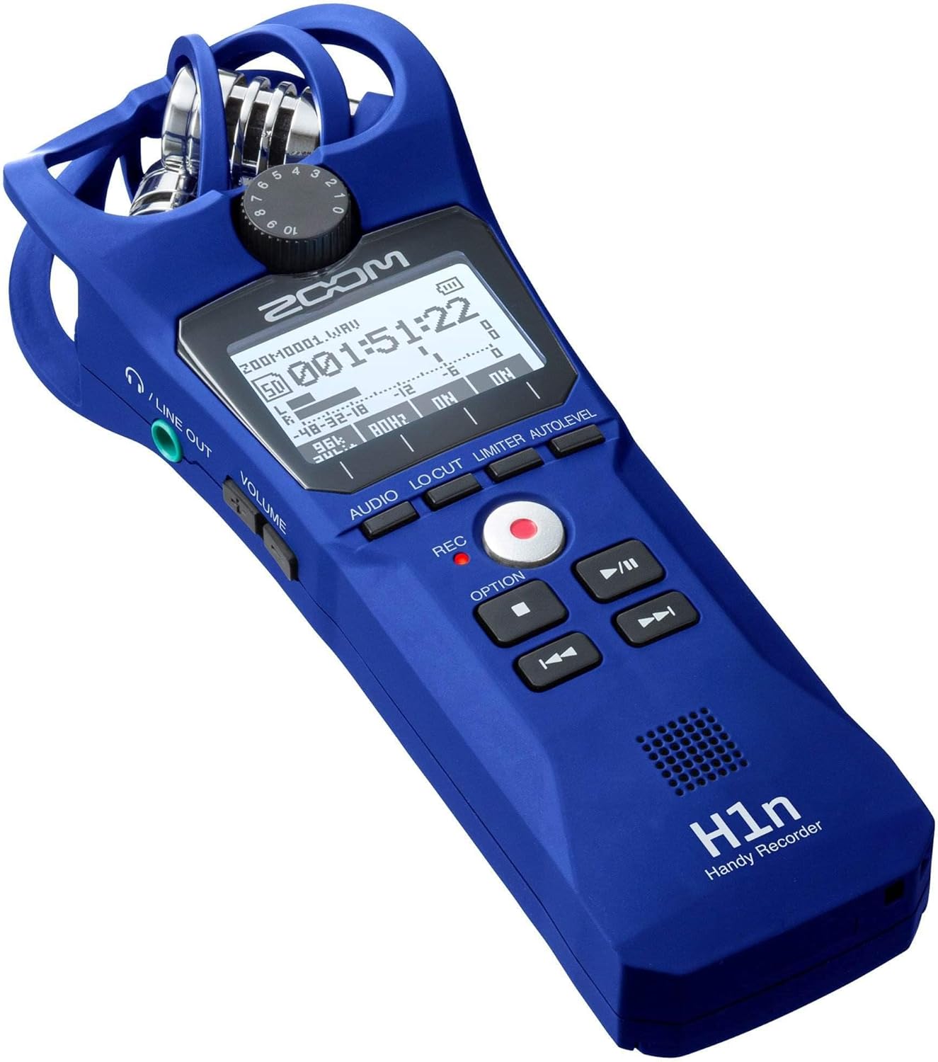 Zoom H1n Handy Recorder Blue Edition