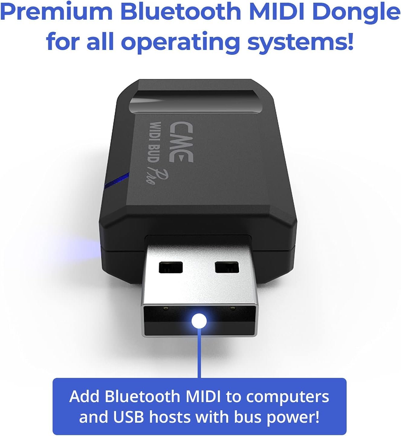 CME WIDI Master + WIDI Bud Pro Pack - Connect MIDI devices with your PC, Laptop, Smart Device - Ultra-low 3ms Latency Premium Bluetooth MIDI
