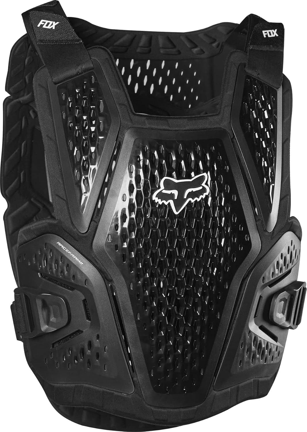 Fox Racing Raceframe Roost Motocross Dirt Bike Chest Guard, Black, Small/Medium