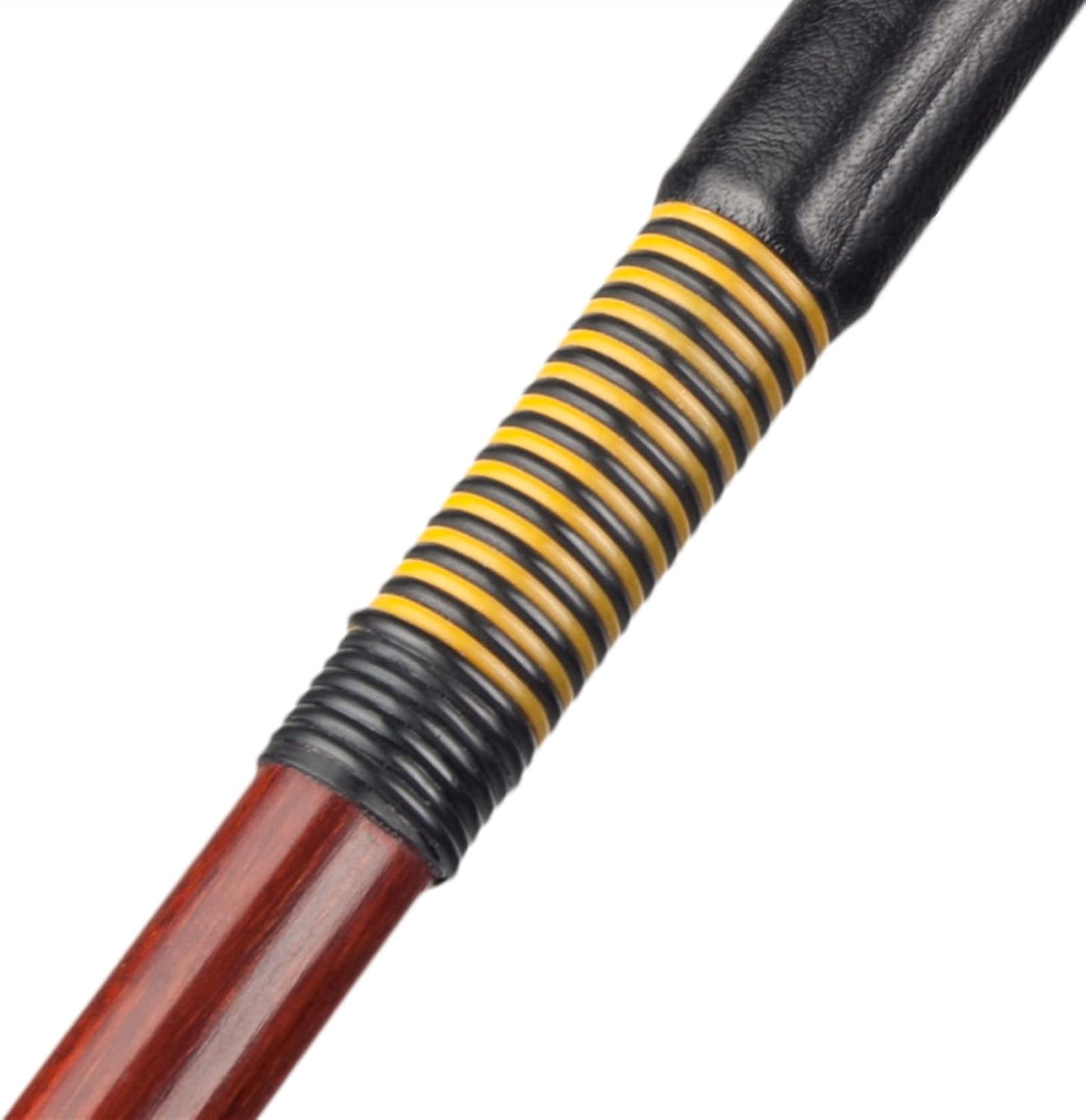 TSTS 4/4 Double Bass Bow Brazilwood Stick Ebony Frog Straight Stick Smooth Surface White Horsehair Full Size Violin Bow