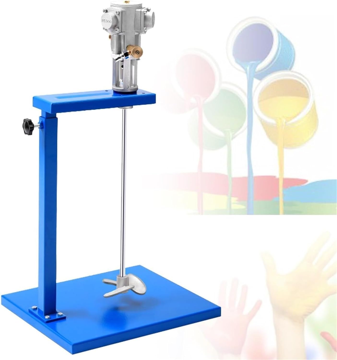 5 Gal/20L Pneumatic Paint Mixer, Auto Lifting Paint Agitator, Ink Coating Mixing Tool, Paint Stirring Machine Bracket Air Agitator