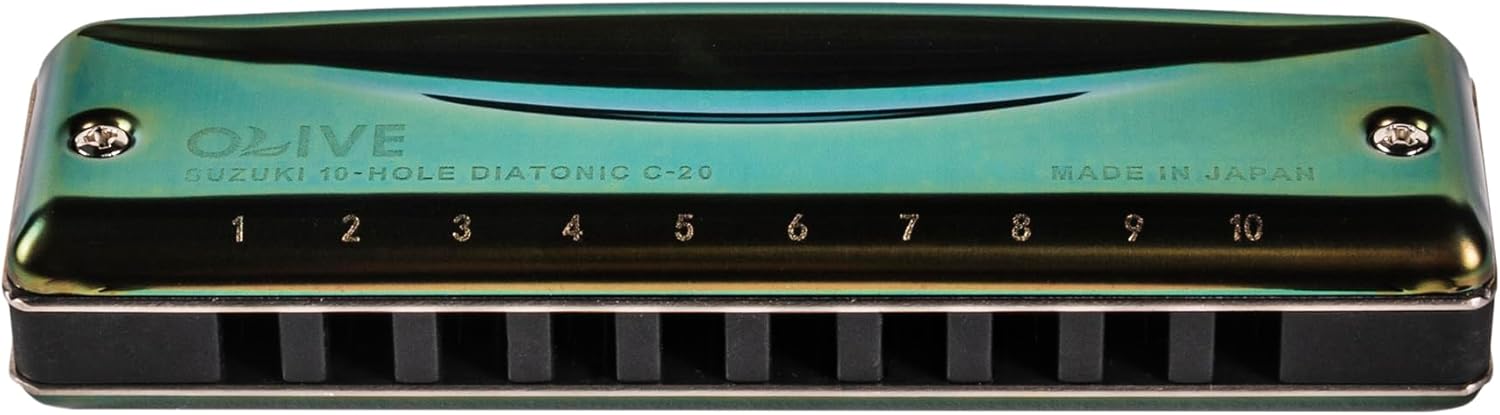 SUZUKI Harmonica, Green Olive-G