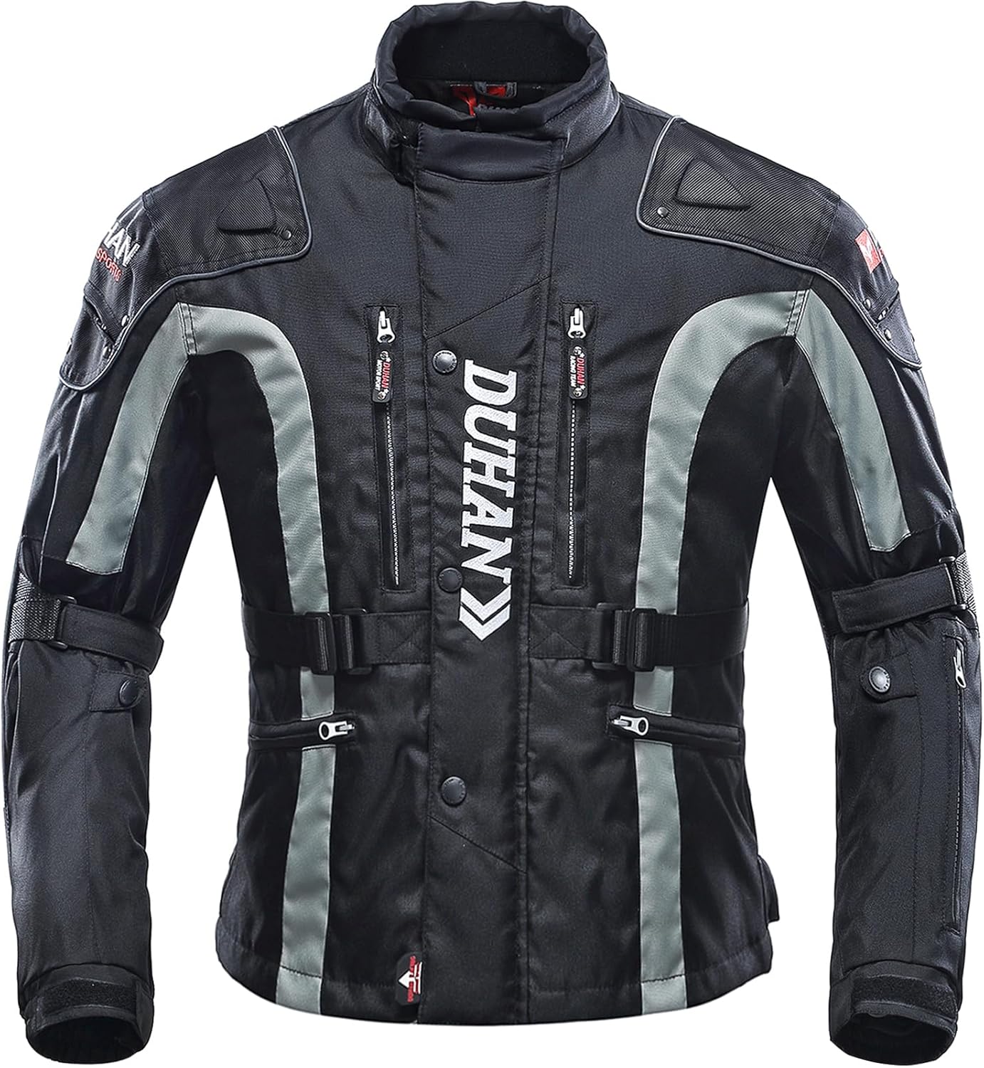 DUHAN All-season Motorcycle Jacket for Men Armor CE Level 1 Certified Windproof 600D Oxford Riding Jacket for Adventure