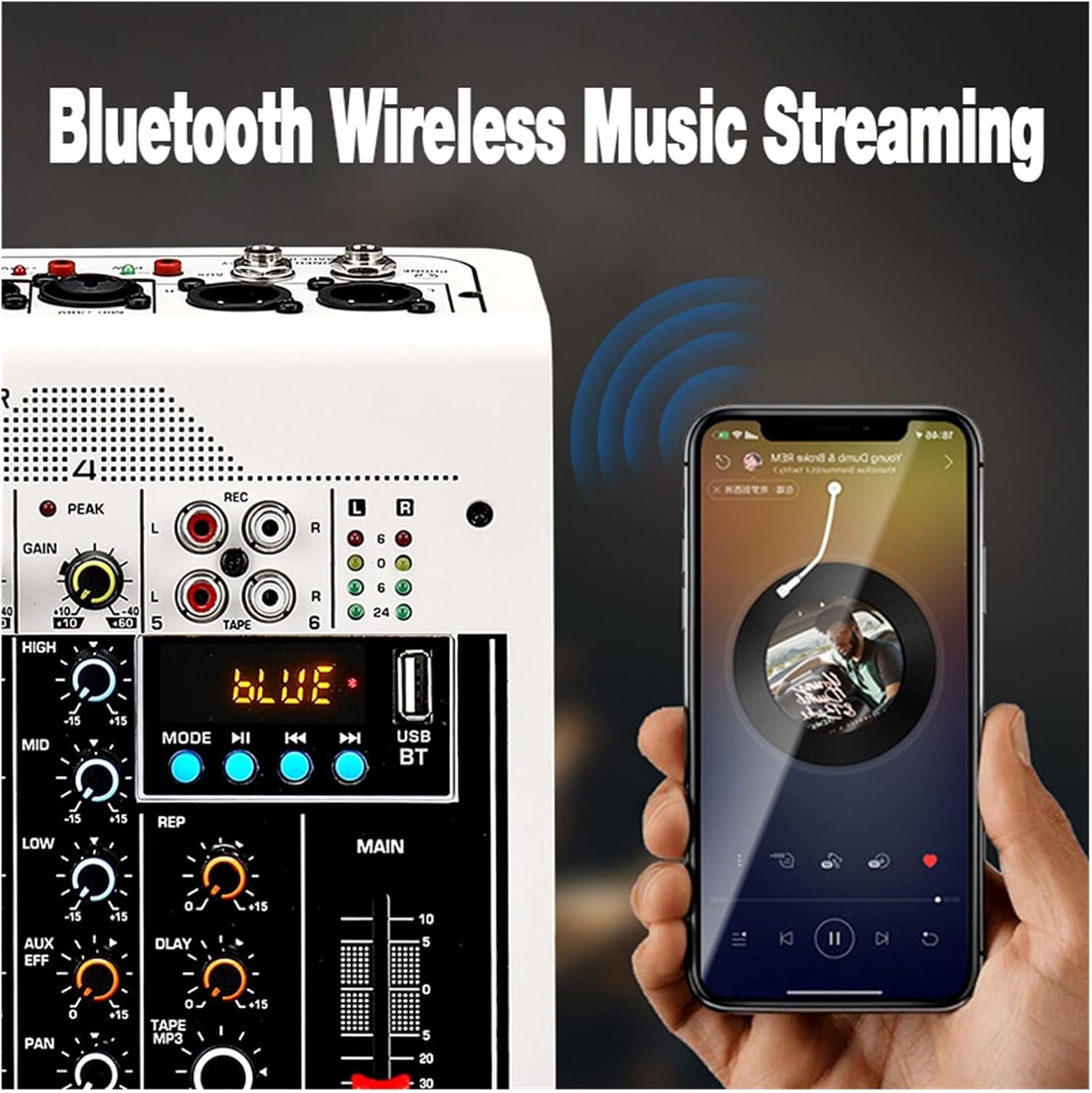 Audio DJ Mixer USB Live Stage KTV Mixer for Pc 6 Channel Sound Table Mixing Card Digital Consoles Controller Professional Console Dj Podcast Equipment