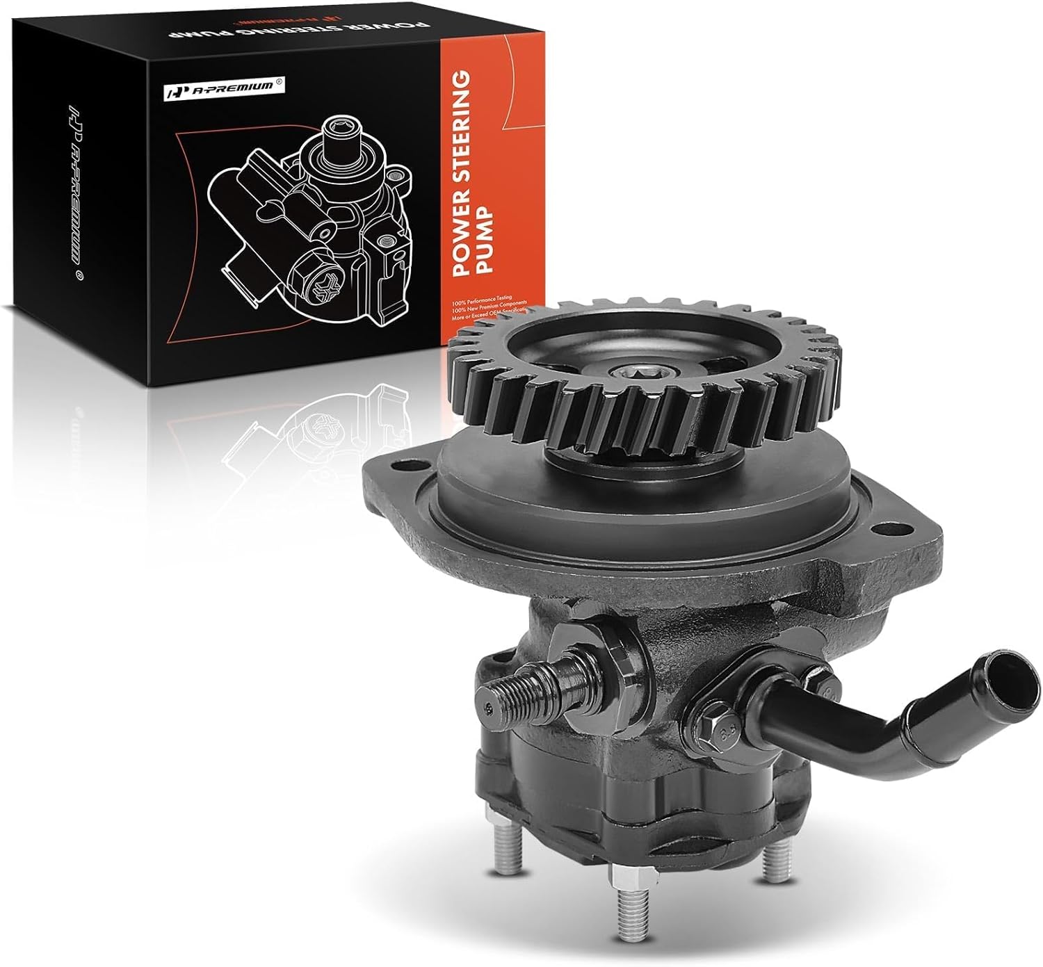 A-Premium Power Steering Pump Compatible with Chevrolet W3500 Tiltmaster, W4500 Tiltmaster, W5500HD Tiltmaster & GMC W3500 Forward, W4500 Forward, W5500HD Forward & Isuzu NPR-HD, NQR