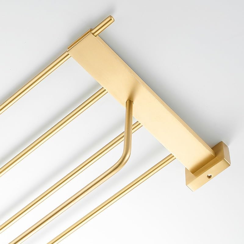 VIDI Bathroom All Copper Towel Rack Set, No Punching Hanging Accessories