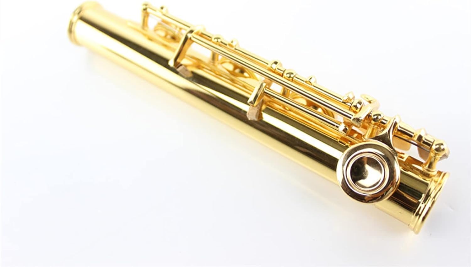 Flutes Wind Instrument Gold-Plated 17-Hole Open-Hole C Key Flute White Copper Gold Key B Tail E Key