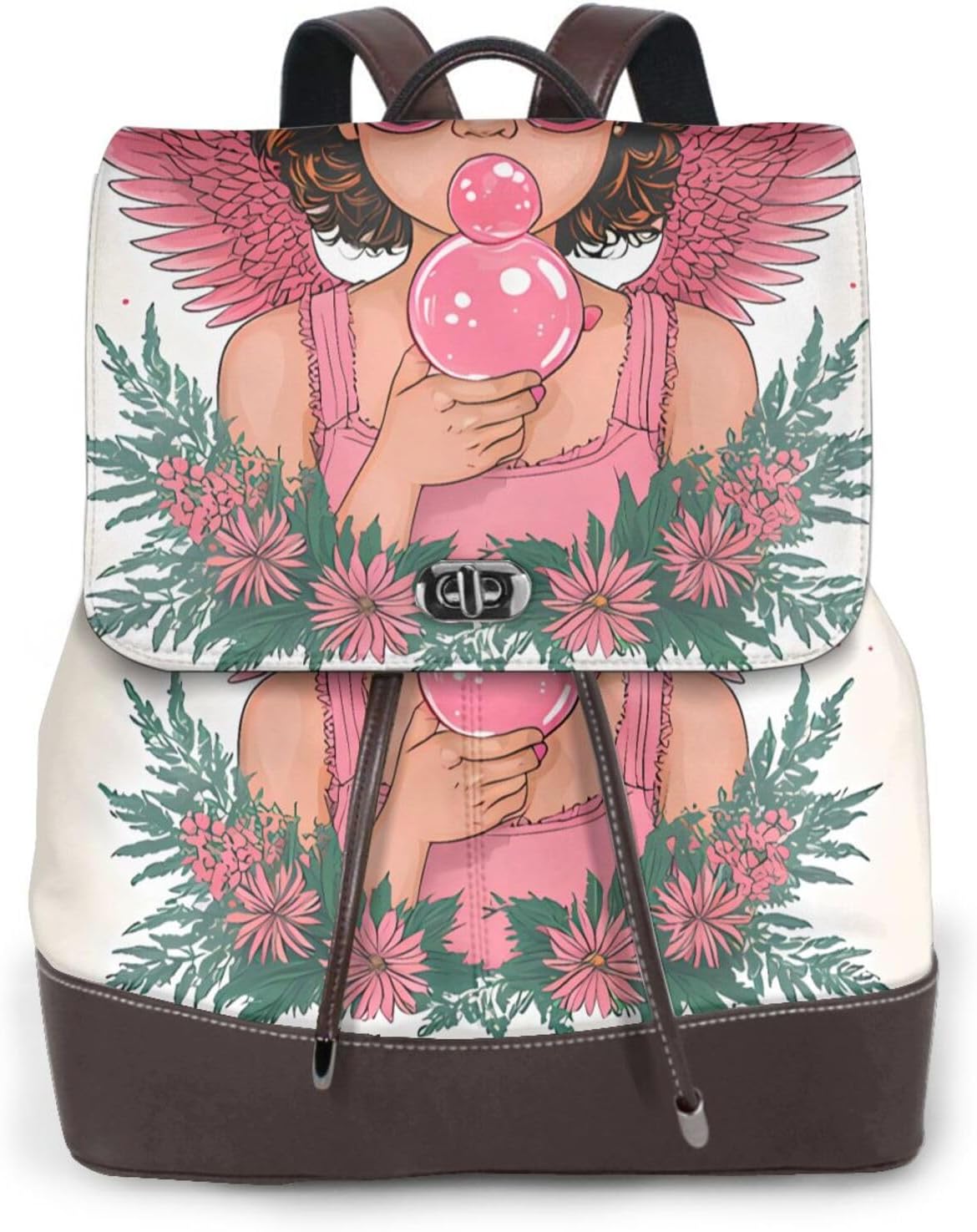 Love Festival for Womens Backpack Purse Microfiber PU Anti-theft Large Fashion Designer Travel Bag Ladies Shoulder Bags