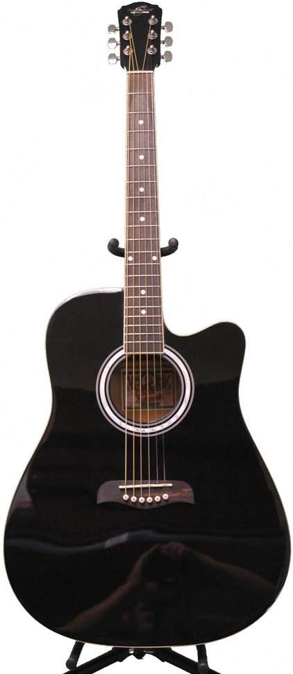 Oscar Schmidt OD45CBPAK Linden Linden Dreadnought Pack w/bag Acoustic Guitar - Black