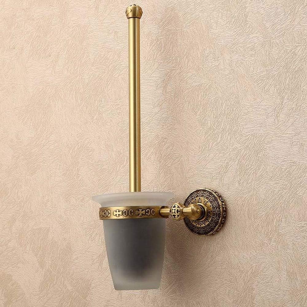 Antique Gold Brass&Crystal Wall Mounted Bathroom Hardware (Toilet Brush Holder)