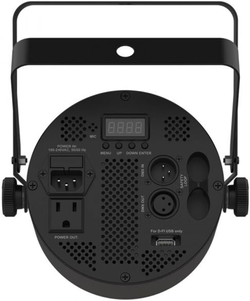 Low-profile LED PAR with 6-in-1 LED technology (RGBAW+UV) compatible with ILS
