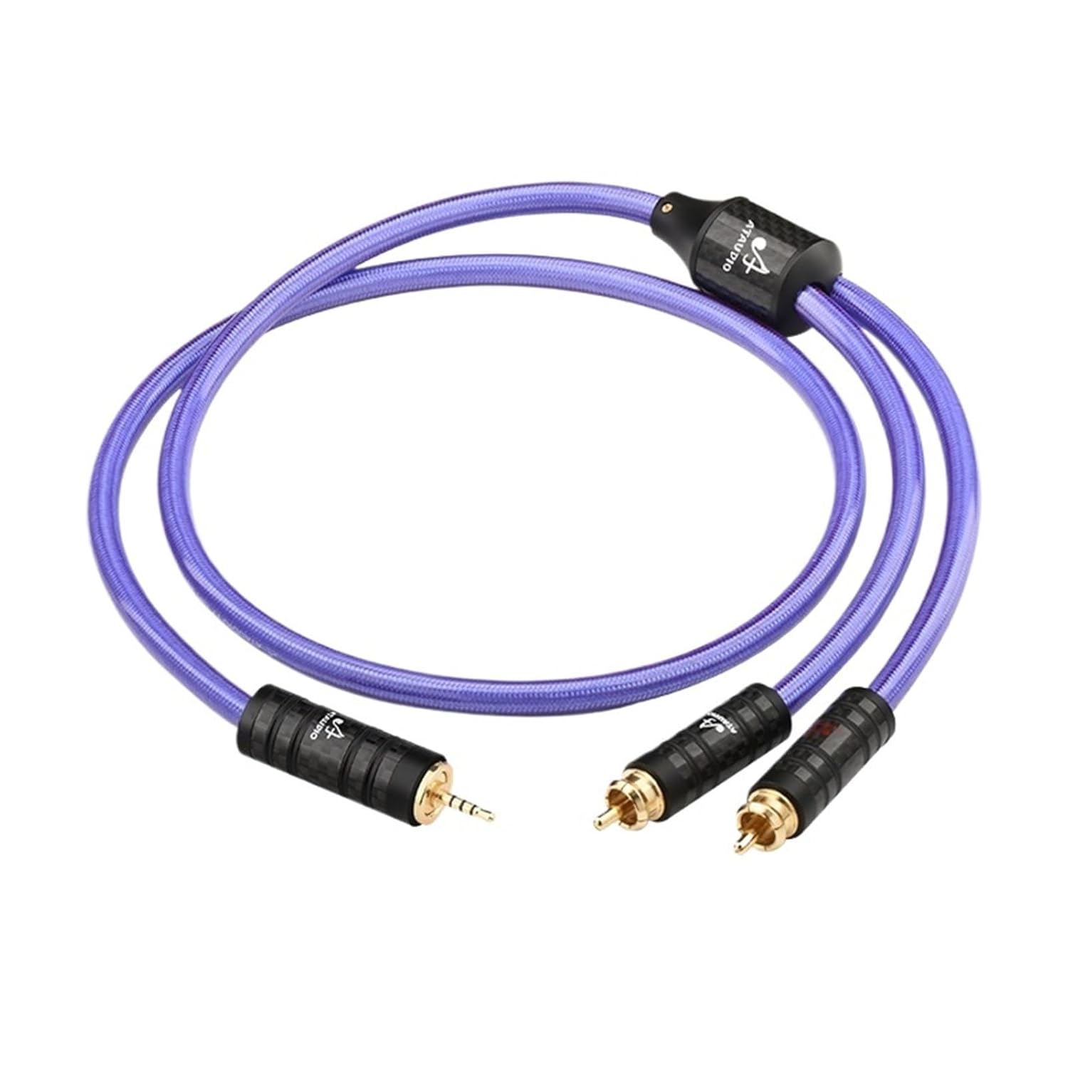 HiFi OCC Silver-Plated 4.4mm to 2RCA Balance Audio Cable High Grade 4.4mm/2.5mm to Y Splitter 2RCA Cable for Amplifier Speaker(2m)