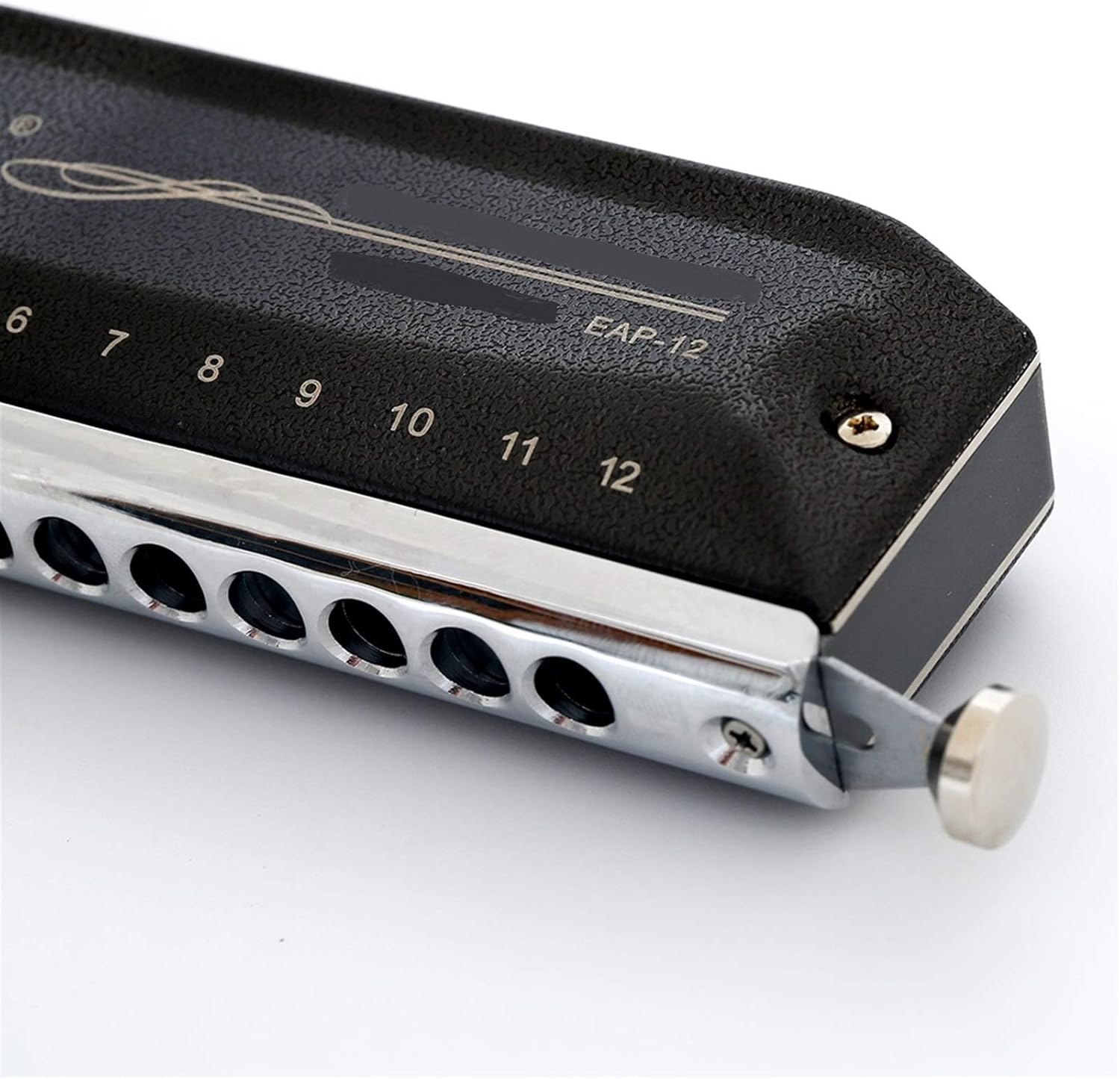 SUOFEILAIMU Chromatic Harmonica 12 Holes 48 Tone Mouth Organ Harp Instrumentos Key C D A B G Musical Instruments (Color : Key B)