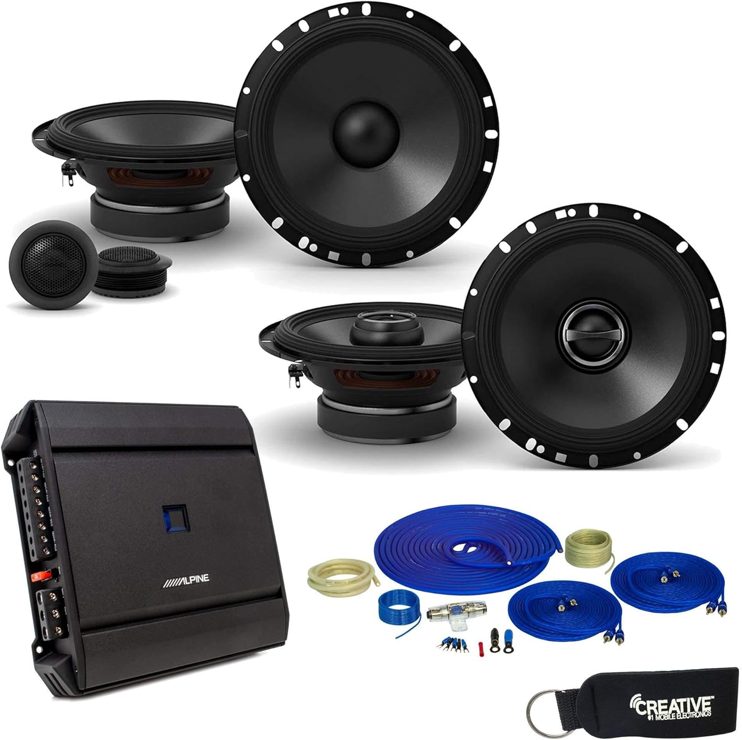 Alpine Type-S Speaker and Amp Bundle 6.5