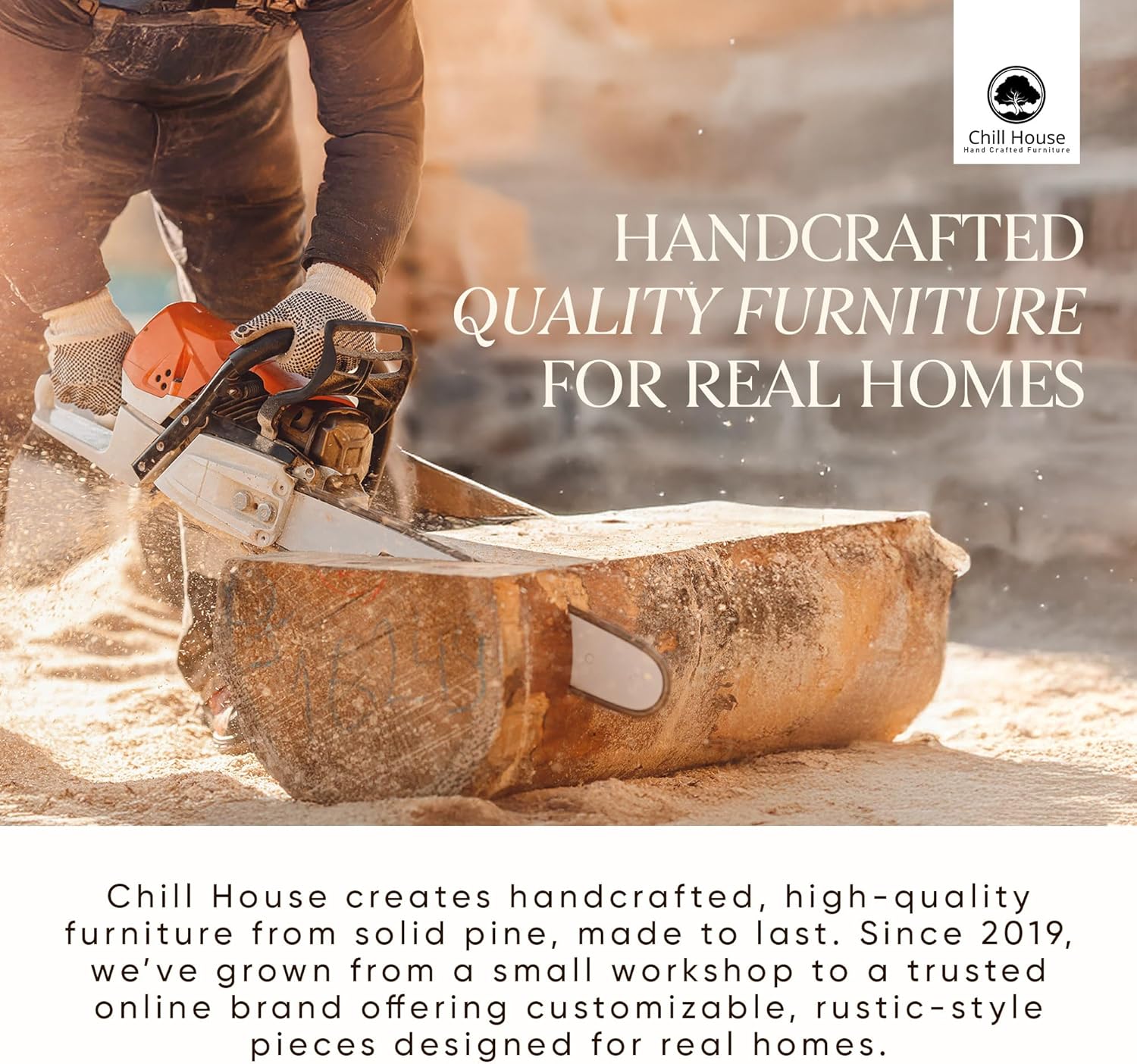 Live Edge Chunky Rustic Floating Shelf 6x1.5, Dark Oak, 20 inch