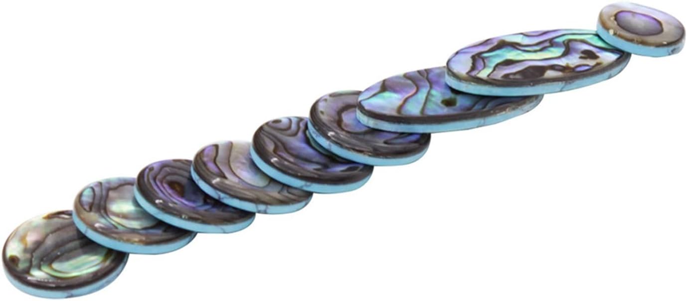 Saxophone Accessories 9 Pcs/Set Saxophone Finger Buttons Woodwind Musical Instrument Accessories Natural Abalone Shell Key