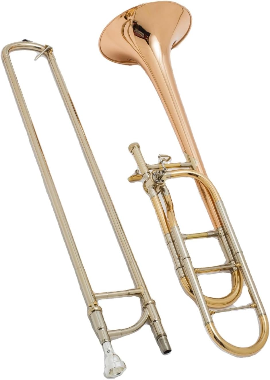 Professionals euphonium Professional Tenor Brass Trombone Yellow Brass Material, Gold Lacquer Finish