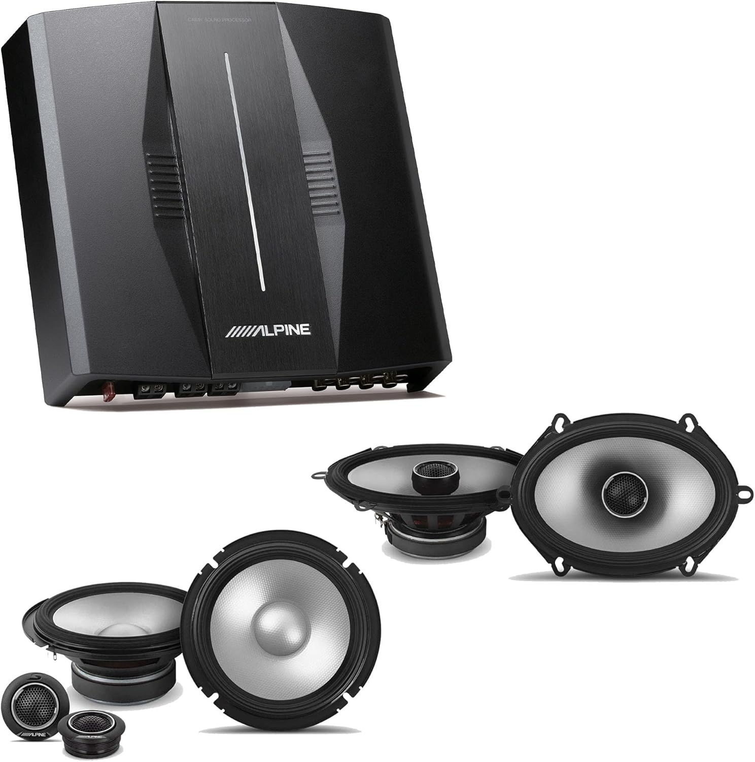 Alpine PXE-C80-88 OPTIM8 8-Channel Hi-Res Digital Sound Processor Amplifier w/ S2-S65C 6.5